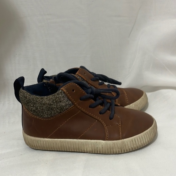 Zara Baby Brown Leather Zip Up Shoes - Picture 1 of 4